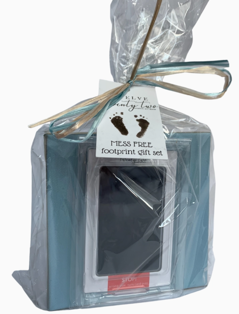 Solid Blue Foot Print Set