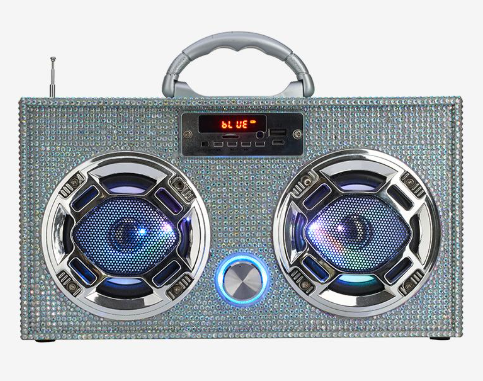 Iridescent Bling Boom Box