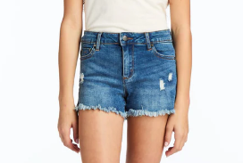 Brittany Fray Shorts w/Dest -Bryon Bay