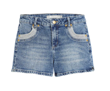 Dual Tone Shorts w/Bow Pockets