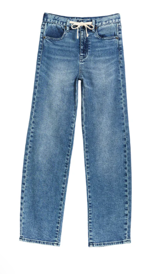 Indigo Slight Barrel w/ Drawstring Jean