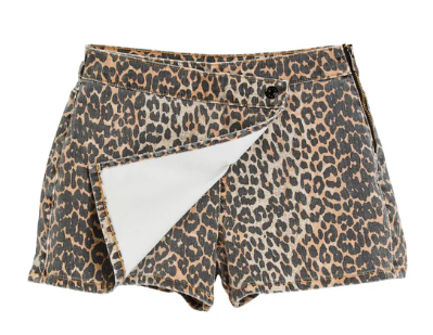 Leopard Print Skort
