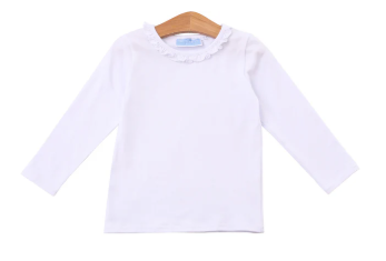 Vera Ruffle Top - White