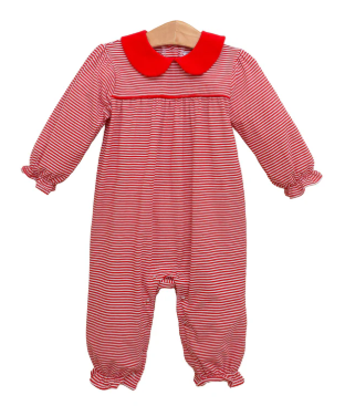 Abigail Romper - Red