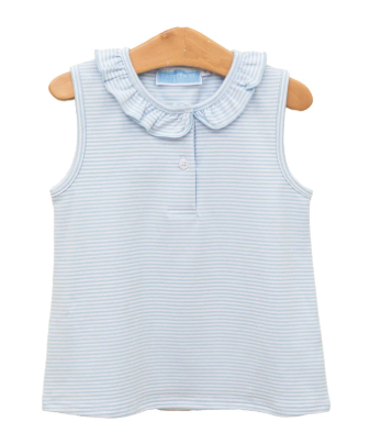 Nora Light Blue Stripe Tank - Infant