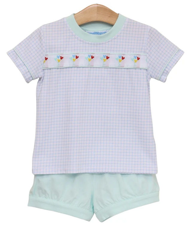 Magical Balloons Banded Short Set
