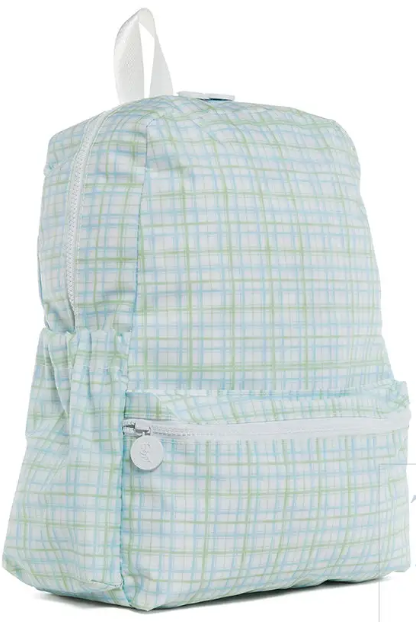 Classic Plaid Green - Large Backpack