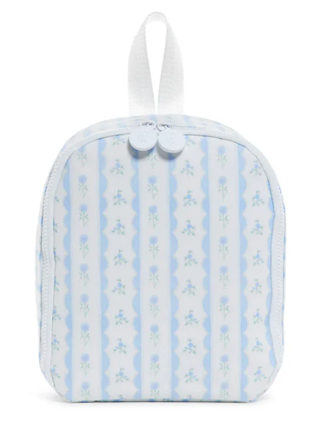 Ribbon Floral Blue Bring It Lunch Bag