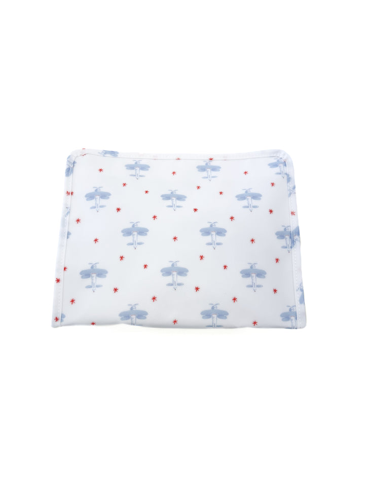 David's Airplane - Large Zip Pouch