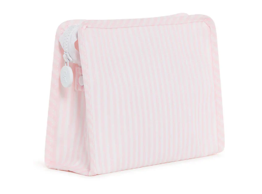 Pimlico Stripe Pink Roadie Med Zip Pouch