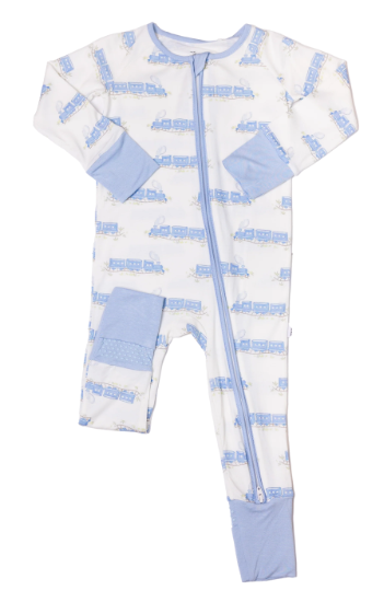 Train Sleep Zip Romper