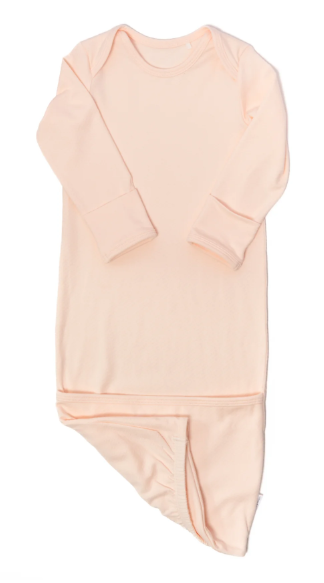 Newborn Gown - Apricot Pink