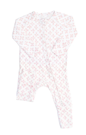 Clover - Pink Sleep Zip Romper