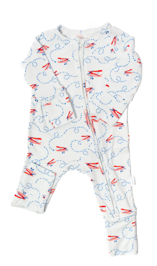Airplane - Zip Sleep Romper