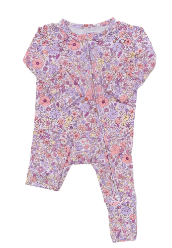 Ditsy Floral - Zip Sleep Romper