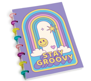 Groovy Rainbow Spiral Notebook