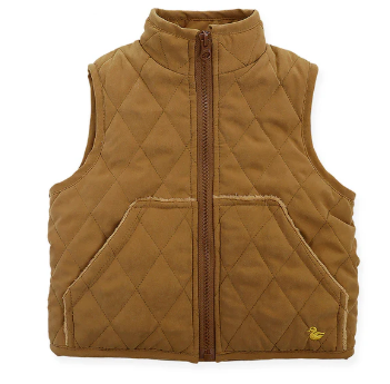 Barn Quilted Vest - Caramel