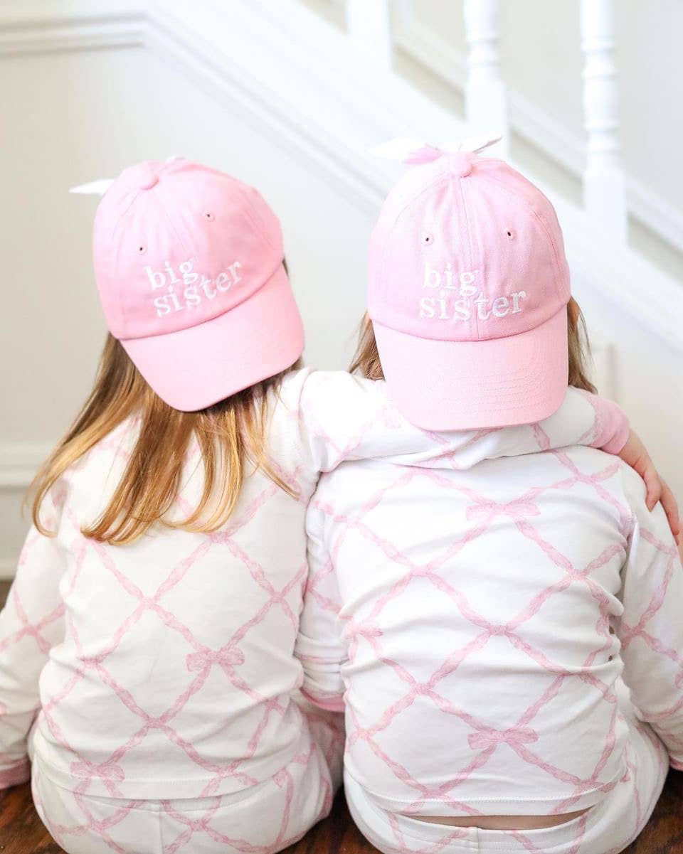Big Sister Bow Baseball Hat (Baby, Youth): Baby/Toddler (0-2)