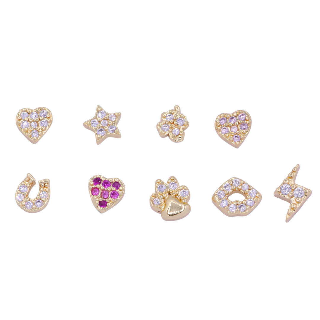 FUN CHARM SET (9 STYLES) 2 OF EACH CHARM