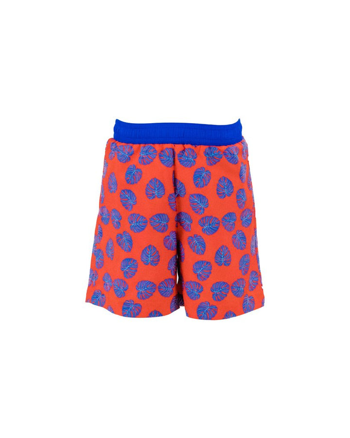 Leaf Print Swim Trunk