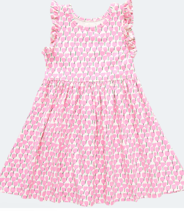 Kelsey Pink Tulips Dress - Toddler