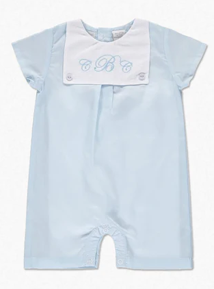 Boys Blue Monogramable Shortall