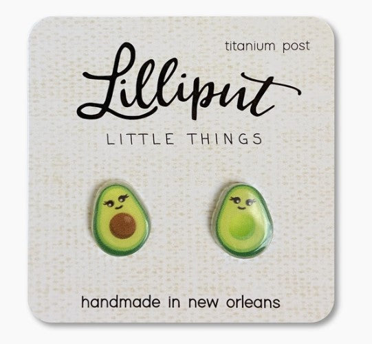 Kawaii Avocado Earrings