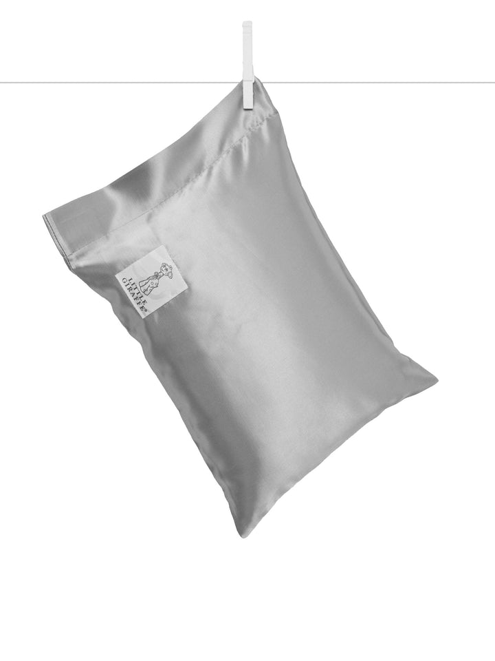 Silver Satin Pillow