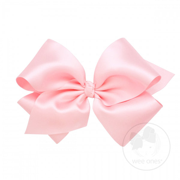 King French Satin Hair Bow