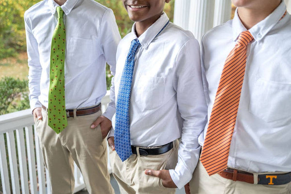 Tripp's Signature Geometric Blue Child Tween Adult Necktie: Medium
