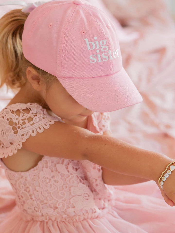 Big Sister Bow Baseball Hat (Baby, Youth): Baby/Toddler (0-2)