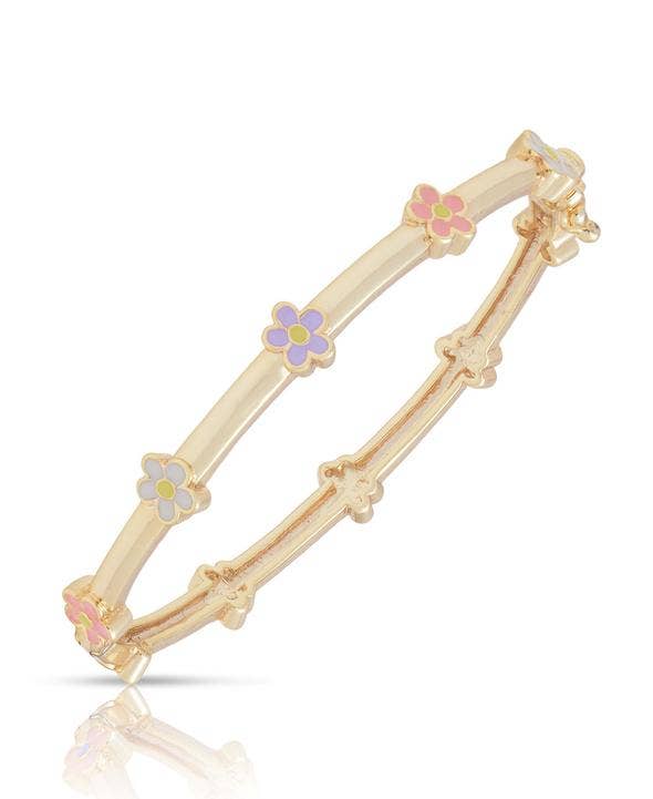 Flower Station Bangle: Pink