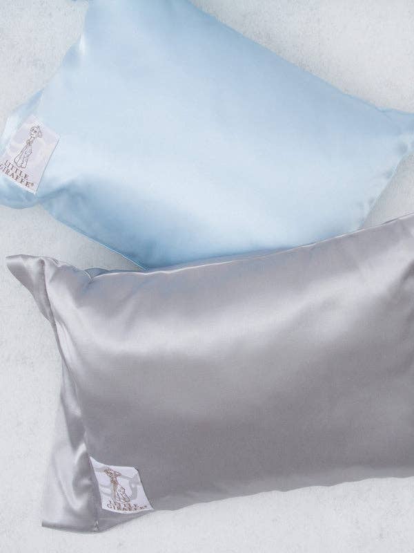 Satin Decorative Nursery Pillow: Blue