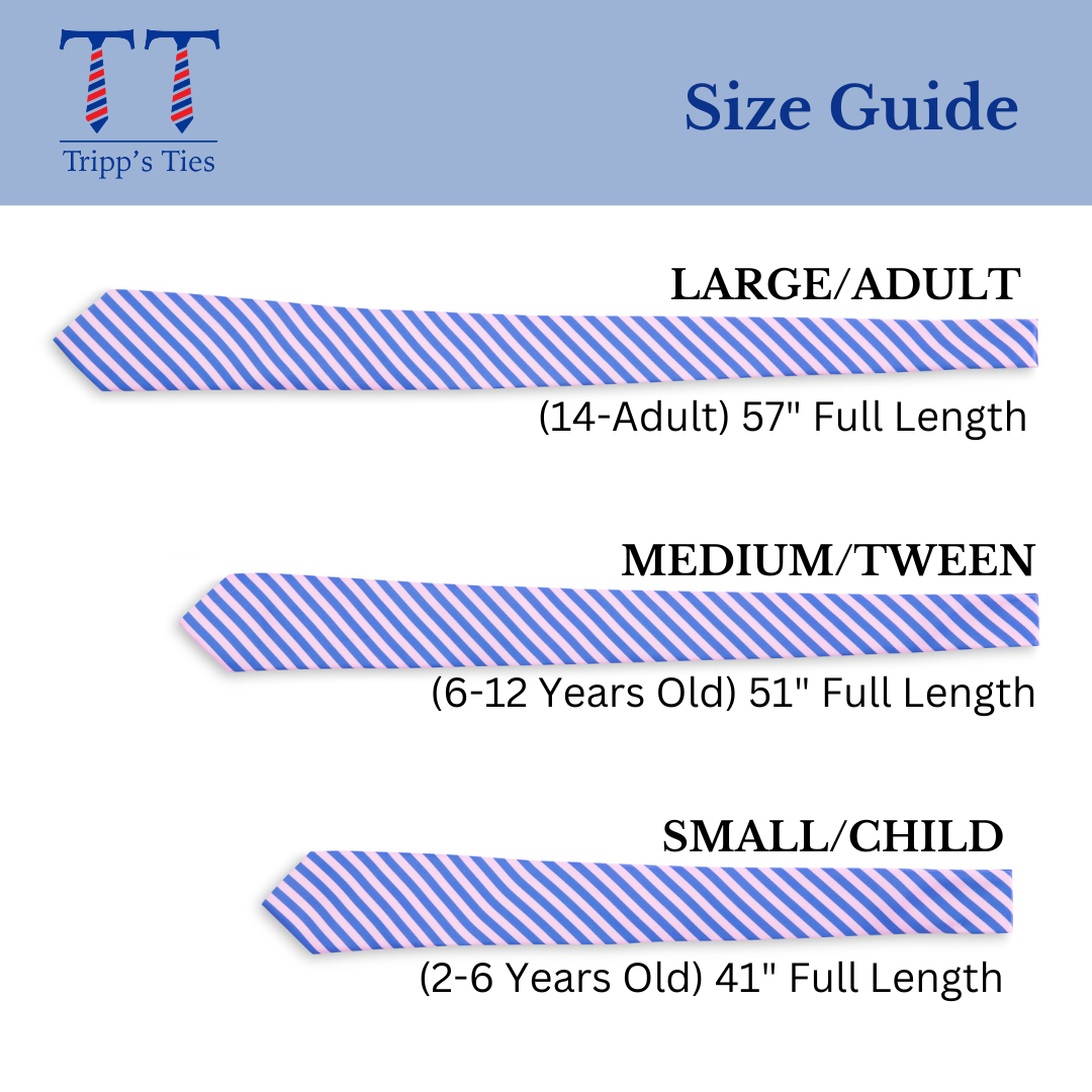 Daybreak Pink and Blue Stripe Child Tween Adult Necktie: Medium