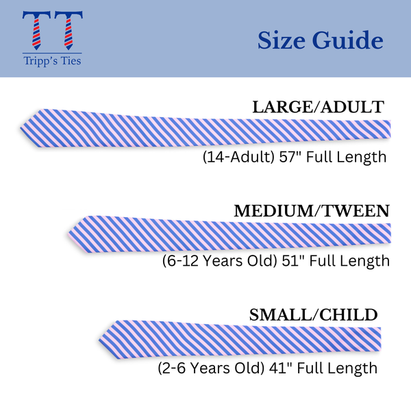 Daybreak Pink and Blue Stripe Child Tween Adult Necktie: Medium