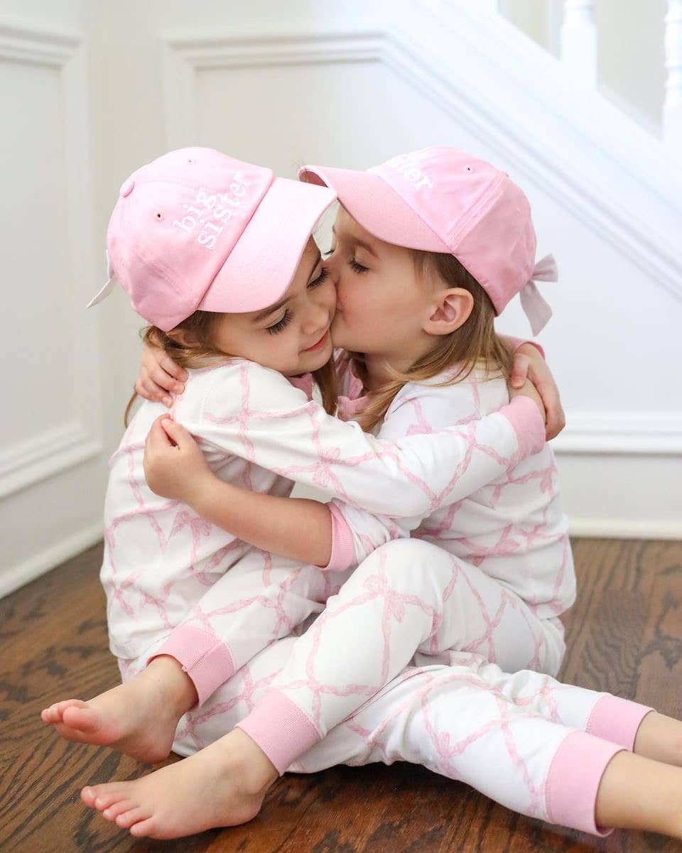 Big Sister Bow Baseball Hat (Baby, Youth): Baby/Toddler (0-2)
