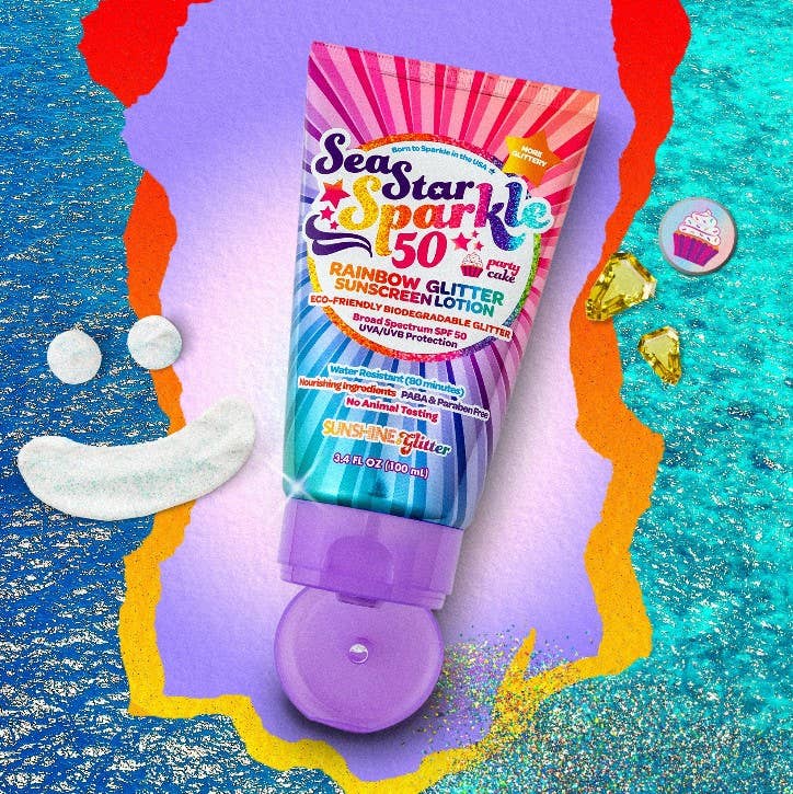 Rainbow Party Cake SPF 50 Travel Ready Gift Set