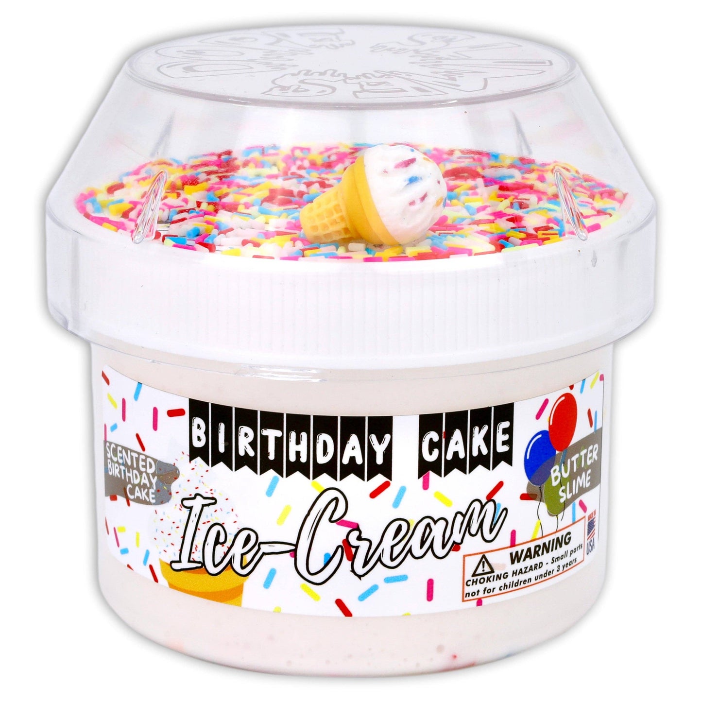 Birthday Cake Ice Cream - Butter Textured Slime