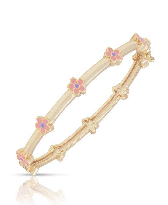 Flower Station Bangle: Pink