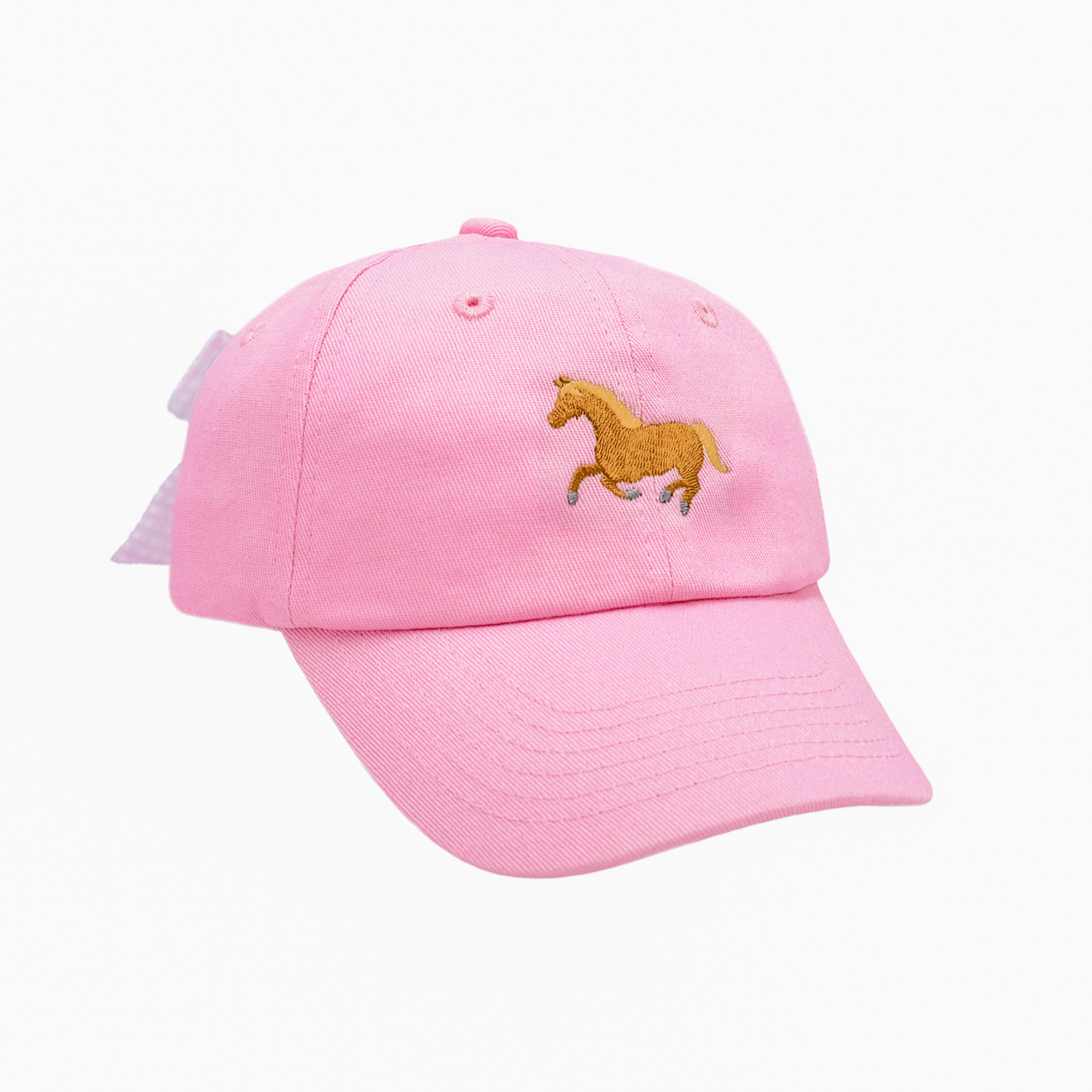 Pony Bow Baseball Hat (Baby, Youth): Youth