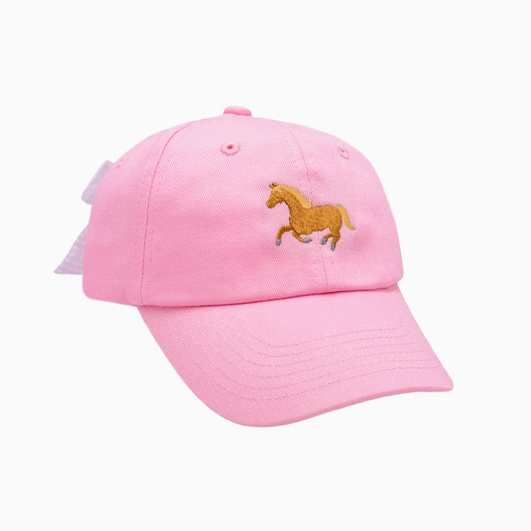 Pony Bow Baseball Hat (Baby, Youth): Youth