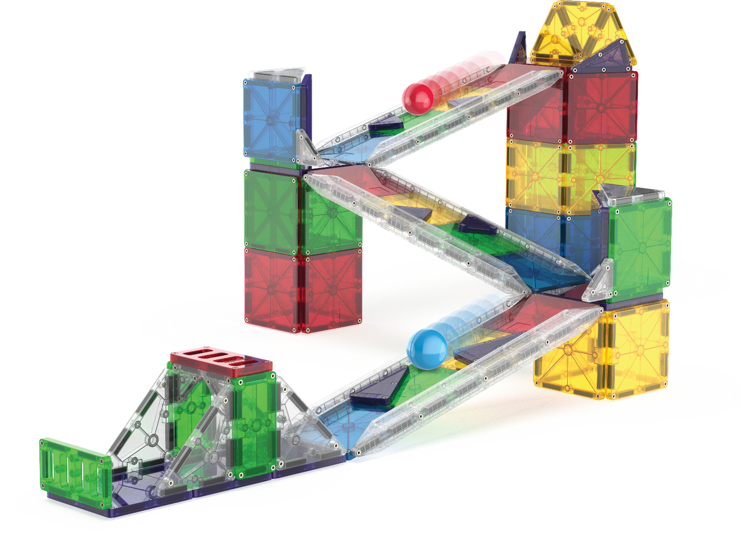 Magna-Tiles Rail Racers Deluxe 90-Piece Set