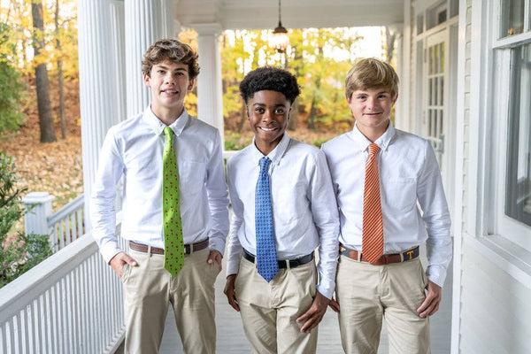 Tripp's Signature Geometric Blue Child Tween Adult Necktie: Medium