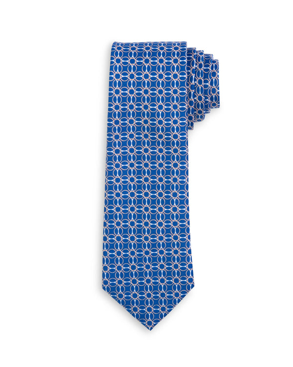 Tripp's Signature Geometric Blue Child Tween Adult Necktie: Medium