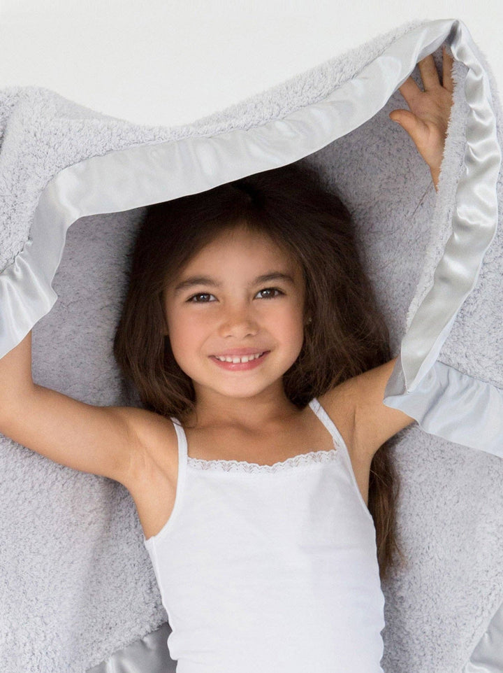 Chenille Baby Blanket: Gift Box / White
