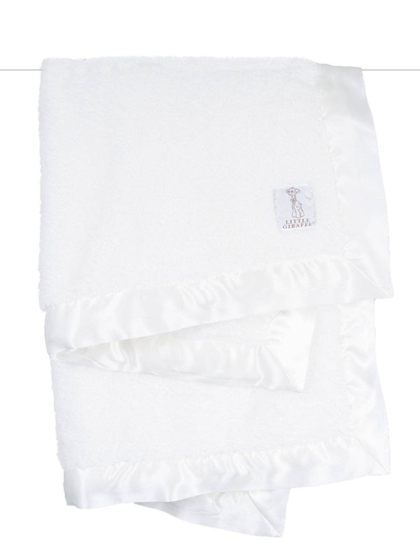 Chenille Baby Blanket: Gift Box / White