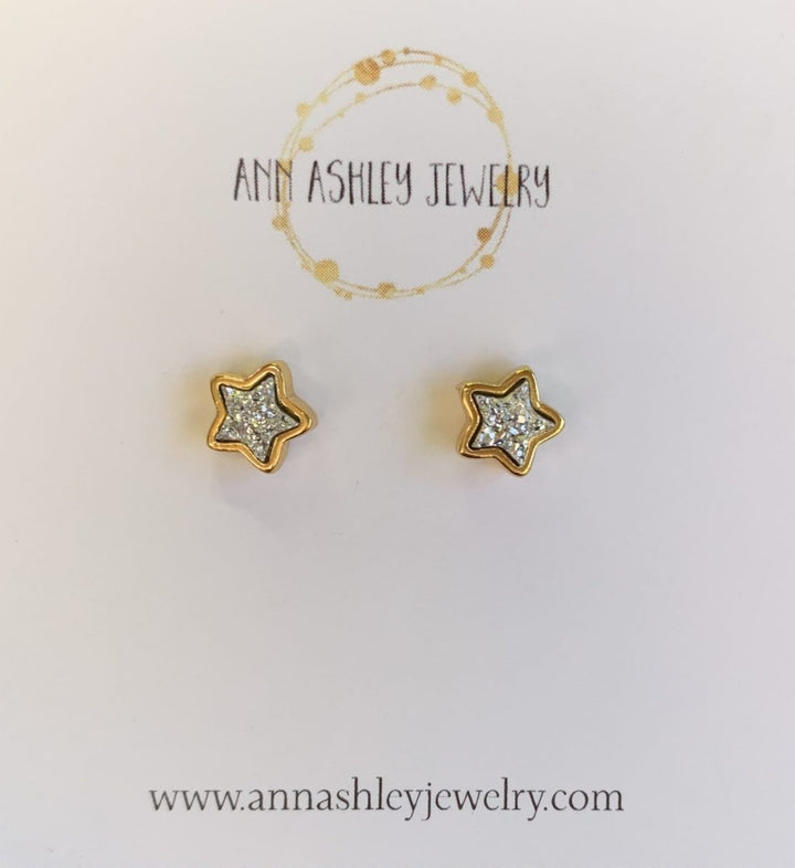 Silver Star Earrings
