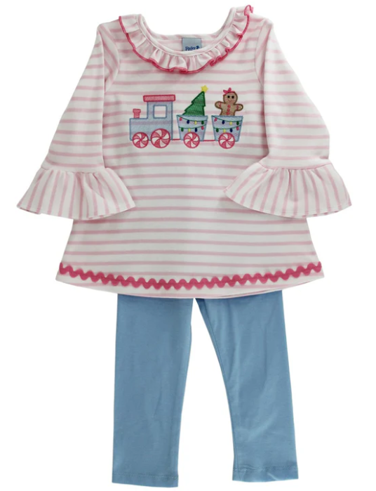 Gingerbread Express Tunic Set - Toddler