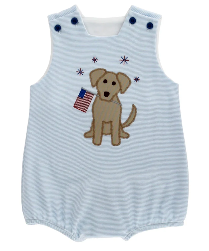 Patriotic Pup Boy Bubble