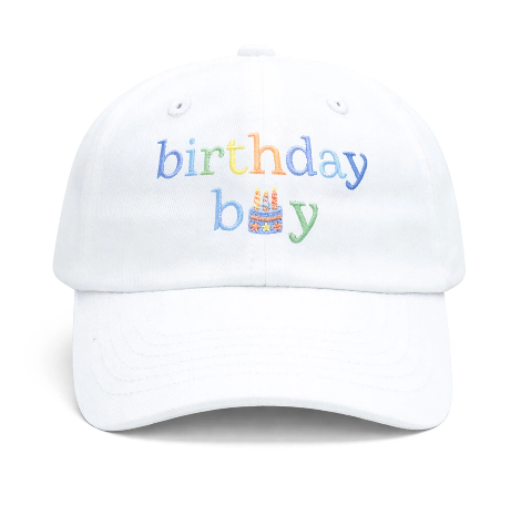 Birthday Boy Kids BB Hat - White -Youth